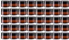 1 oz Glass Amber Jars with