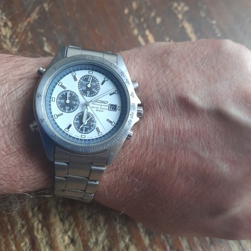 Seiko chronograph panda dial - chronograph,