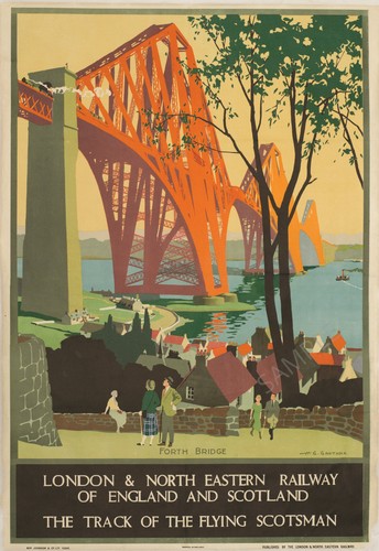 Vintage railway poster - vintage, forth