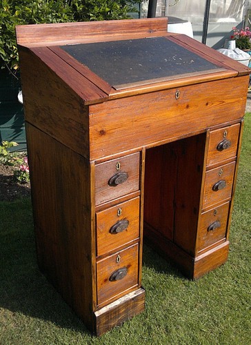 C1875 antique pine stand - stand, up