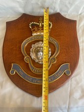 Large Original THE ROYAL BRITISH LEGION shield on an Oak Plaque