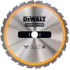 DeWalt Construction Circular Saw Blade 250mm 24T 30mm