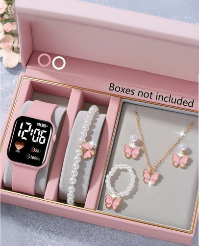 Butterfly pearl jewellery set - butterfly,