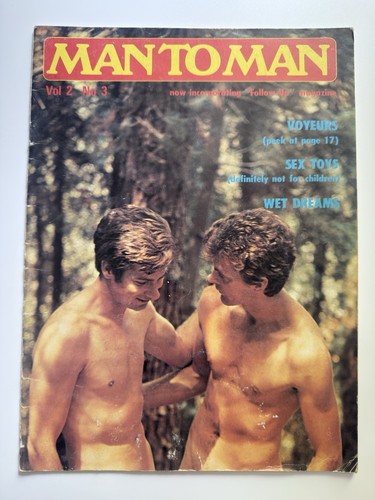 Vintage man magazine - man, to