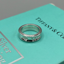 Tiffany&Co 925 Silver 1837 Narrow Band Ring Size M