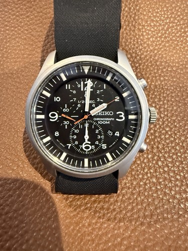 Seiko chronograph black watch - seiko,