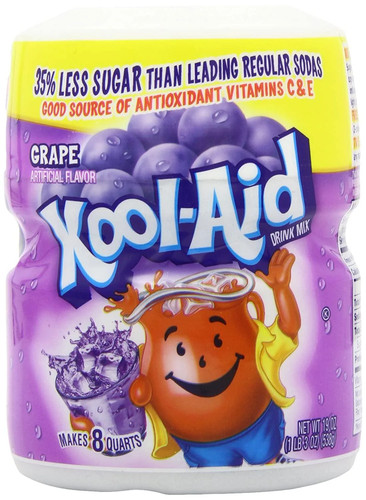 Kool aid sweetened grape - aid,