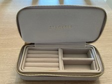 Stackers Blush Pink Medium Zipped Travel Jewellery Box, BNWT, RRP £28