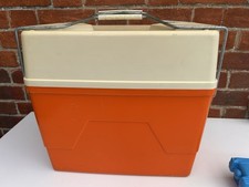 Vintage Dutch Orange Cool Box VW Camper Van Retro Camping Made In Holland Cooler