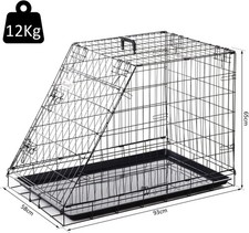 Folding Metal Dog Crate with