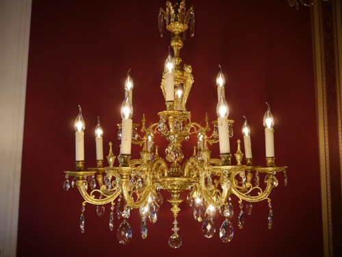 High antique lamp - high,