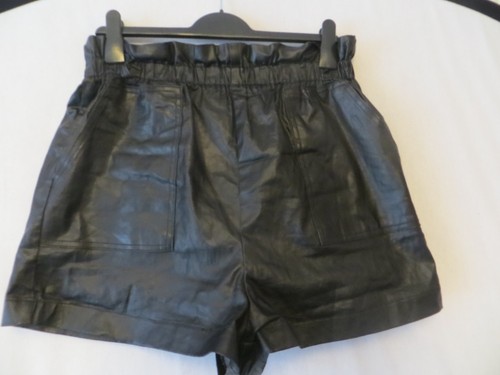 Boohoo black pvc shorts - pvc,