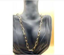 Gold Chunky Necklace , Gold