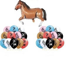 Horse Birthday Balloon Party Decorations Kids Boys Girls Happy Birthday Balloons