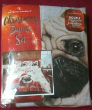 Double duvet cover with Pug