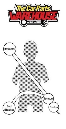 New rear securon seat belt - new,