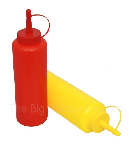 Large plastic squeezy sauce - plastic,