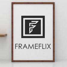 FrameFlix Dark Teak Photo Picture Poster Frames Large Square Small A1 A2 A3 A4
