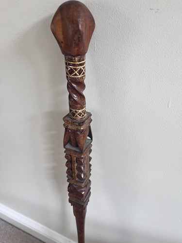 Vintage hand carved walking - vintage,