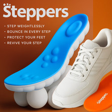 Steppers 4d Technology Insoles Back heel Pain Treatment of Plantar Fasciitis UK