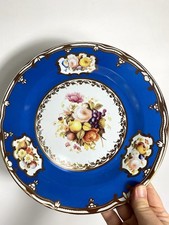 Vintage Floral Wall Plate - V&A Enamel Tin Plate / Victoria & Albert Museum 10”