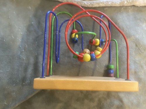 Wooden bead rollercoaster - wooden,