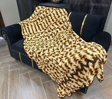 Vintage Afghan Crochet Colorful Sofa Throw Blanket Home Décor Quilt 190x88 cm