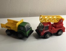 VINTAGE SMALL TONKA DUMPER TIPPER TRUCK/ CHERRY PICKER/TIN/PLASTIC RARE 