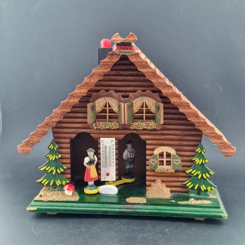 German weather house wooden - german,