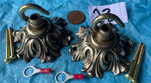 80mm brass vintage - 2x, ceiling