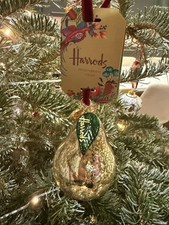 Harrods Christmas Pear Glass