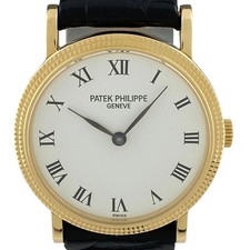 PATEK PHILIPPE Calatrava 4809 White Case Size 25mm Ladies Used Watch #111011