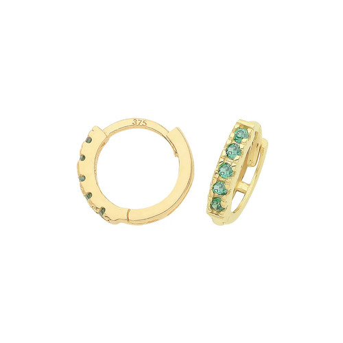 Huggie earrings 9ct yellow - earrings,