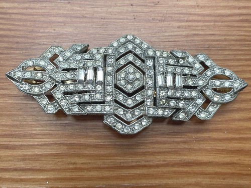 Vintage deco duette rhinestone - deco,