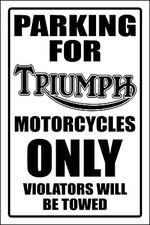 TRIUMPH MOTORCYCLE PARKING