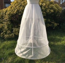 2 HOOP A Line Wedding Dress Bridal Bridesmaid Prom, Crinoline, Petticoat UK 4-14