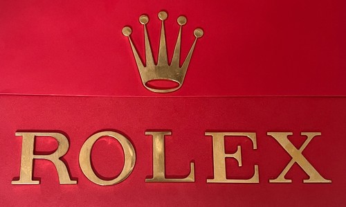 Rolex display brass letters - display,