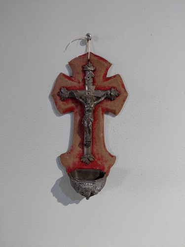 Antique french crucifix with - crucifix, a