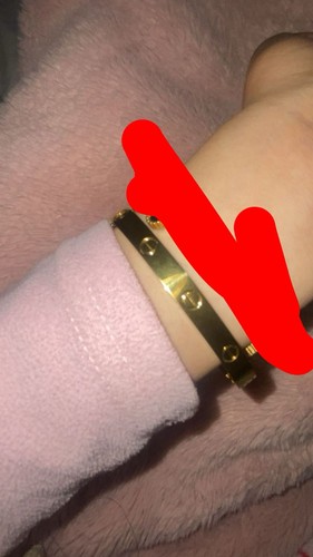 Gold tone metal bangle - tone,