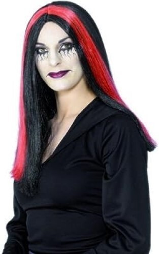 Bewitched witch wig black - black, with