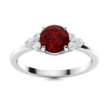 Natural Garnet Sterling Silver