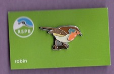 RSPB Pin Badge - Robin (2015-) - NIIC Green Card