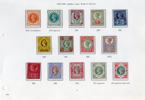 1887 jubilee set - gb-qv,