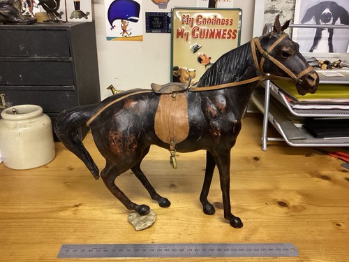 Antique wooden and leather - antique,