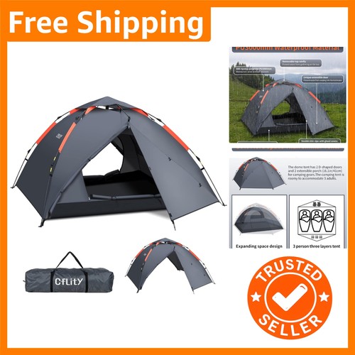 Durable man backpacking - 3-man, tent