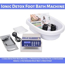 Ionic Detox Foot Bath Machine Spa with Far Infrared Waist Belt&Wrist Strap Gift