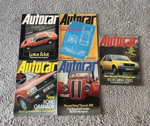 Autocar magazine 1977 job - magazine, x5