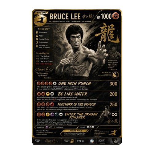 Bruce lee pokémon card - pokémon,