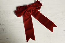 Traditional Large Velvet Hair Bow Red Bows Christmas Stocking Gift Gifts Classic