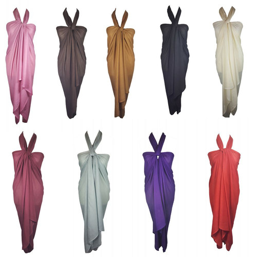 Ladies large plain sarong - ladies,
